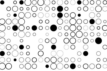 Fototapete - Abstract grid with random gaps and black fills