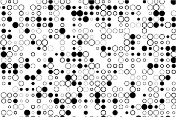 Fototapete - Minimalist design of circle grid with gaps and fills