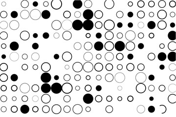 Fototapete - Abstract grid with random gaps and black fills