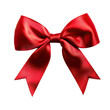 © Transparent-World - Red bow ribbon isolated on a transparent background,