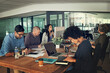 © Beak Joint/peopleimages.com - Coworking, teamwork and startup with business people in office for brainstorming, planning and film agency. Collaboration, creative idea and production editor with employees for project management