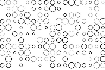 Fototapete - Abstract grid with randomly missing circles on white