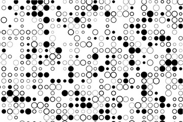 Fototapete - Minimalist design of circle grid with gaps and fills