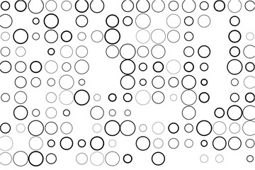 Fototapete - Minimalist design with intermittent missing circles pattern