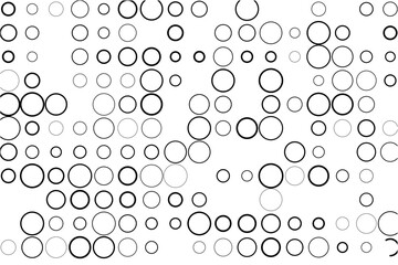 Fototapete - Abstract grid with randomly missing circles on white