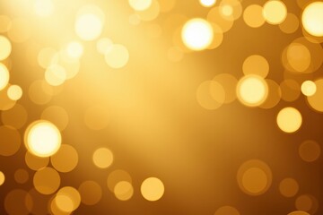 Wall Mural - a soft golden glow abstract background with bokeh effect in a warm hue perfect for celebratory them
