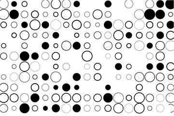 Leinwandbilder - Abstract grid with random gaps and black fills