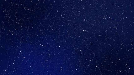 Wall Mural - Starry night image animated 4K background 