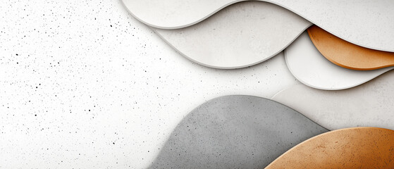 Poster - Minimalist abstract design with harmonious forms and neutral tones