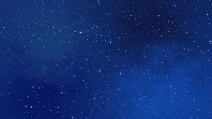 Wall Mural - 4k animated background with a large number of twinkling stars in the galaxy