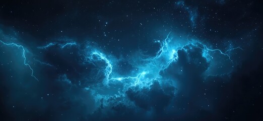 cosmic nebula lightning