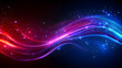 © Harmony Studio - Colorful waves of light dance elegantly against a dark background, creating a mesmerizing effect