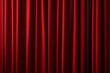 © haiqiang - a close up of a red curtain with a black background