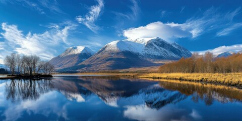 ben nevis: sky and landscape of britain's highest mountain