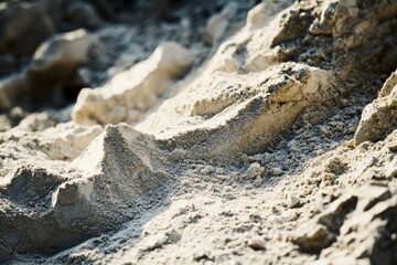 Poster - A close-up of sand-covered beach