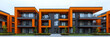 © Arief - Modern Orange Apartment Building Illustration