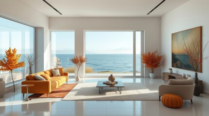 Wall Mural - modern living room with window