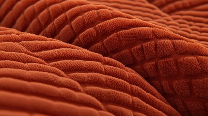 Wall Mural - Soft Textured Orange Fabric Close-Up for Home Decor Projects