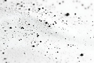 Wall Mural - a close-up of white micro-cement with black speckles, high resolution
