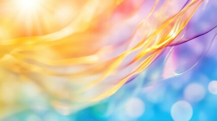 Wall Mural - abstract energy flow: a vibrant, abstract artwork showcases a mesmerizing dance of colors and light,