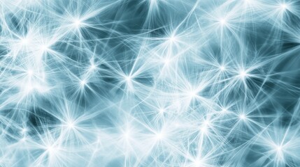 Wall Mural - a mesmerizing abstract background featuring glowing blue and white strands, perfect for tech-related
