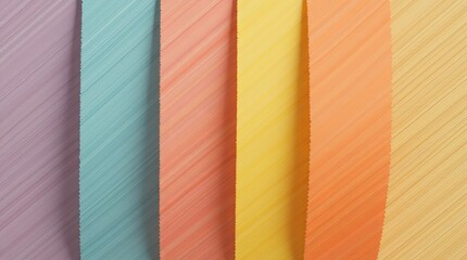 Aufkleber - A row of colorful paper strips