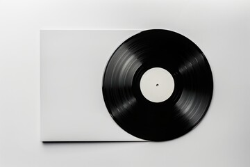 Wall Mural - vinyl cover record black vinyl record.
