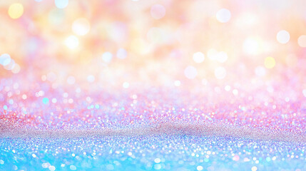 Wall Mural - glittering dreamscape: an abstract and dreamy close-up of a shimmering glitter surface, with soft gr