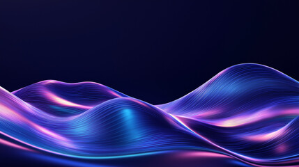 Wall Mural - abstract waves: an elegant, abstract depiction of undulating waves, rendered in a gradient of mesmer