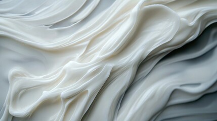 Wall Mural - white abstract background with smooth glass-like textures and modern lighting, perfect for business.