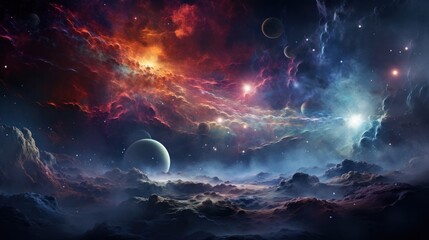 Wall Mural - cosmic nebula space astronomy universe.