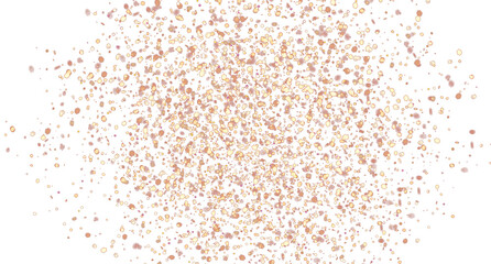 Wall Mural - gold dust particles on transparent background