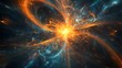 © saychandy - Abstract energy bursts with glowing light trails radiating vibrant colors, ideal for futuristic and dynamic themes
