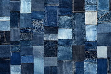 pattern of fabric with patch work.