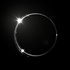 Wall Mural - circle symbol streaking background sparkle effect.