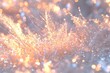 © whitestorm - Sparkling winter scene with frosted plants catching the light against a dreamy, blurred background, creating a magical and ethereal seasonal atmosphere.