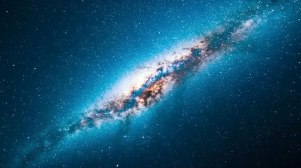 Wall Mural - milky way galaxy, cosmic dust, space background, astronomy