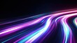 © ANUAR - Vibrant Abstract Light Trails in Motion with Dynamic Colors Creating a Sense of Speed and Modern Technology in a Dark Background