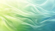 © Jum - A smooth, flowing abstract background in soft green and blue hues, resembling delicate fabric waves, mist, or energy, creating a serene and calming effect.