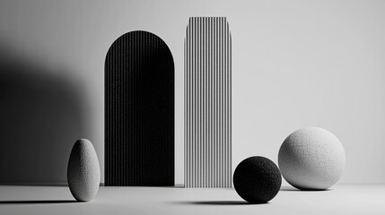 Wall Mural - business concept with a soft white background, smooth geometric patterns, and subtle lighting.