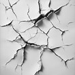 © MrHamster - The Cracked White Surface Exhibits Damage And Extensive Fragmentation