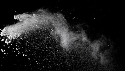 Wall Mural - water splash isolated on black background