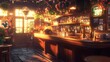 © MUR - Sunlit pub interior with floral decorations