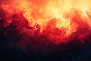 Poster - Abstract fiery swirls of red and orange, creating a dynamic and intense visual experience.