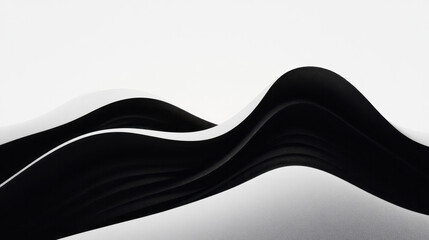 Poster - Minimalist approach focusing on just two thick gradient lines interlacing in a figure-eight flow,