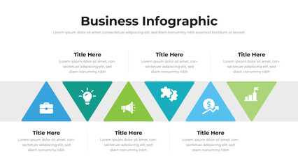 Wall Mural - business infographic presentation layout fully editable.