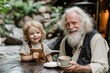 © PooHPiN365 - Joyful Moments of Grandfather and Grandchild