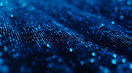 Flowing data binary code wallpaper design, futuristic digital background with glowing neon effects