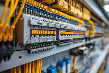 Poster - Electrical cabinet showing automation and control system components