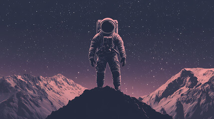 Wall Mural - astronaut sleek suit